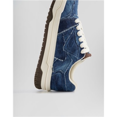 Men’s chunky denim trainers