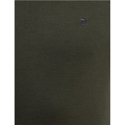 Yeşil Slim Fit Bisiklet Yaka Basic Triko Kazak