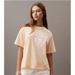 Monogram Logo Boxy Crewneck T-Shirt