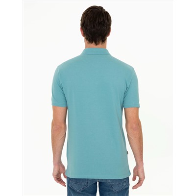 Çağla Yeşili Slim Fit Polo Yaka Basic Tişört