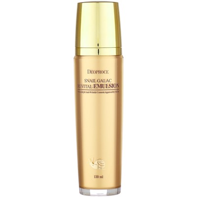DEOPROCE SNAIL GALAC REVITAL EMULSION Антивозрастная восстанавливающая эмульсия для лица с муцином улитки и галактомисисом 130мл