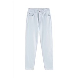 Vaquero mom fit de tiro alto Celeste