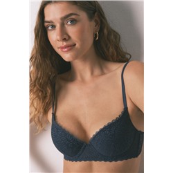 Sujetador GORGEOUS push up encaje azul