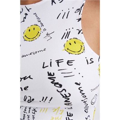 Top cropped slim Smiley®