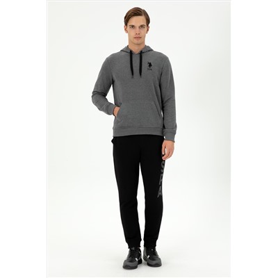 Erkek Antrasit Melanj Basic Sweatshirt