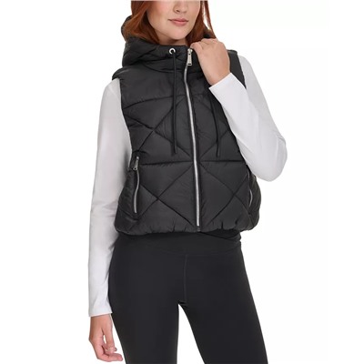 Women's Quilted Hooded Vest