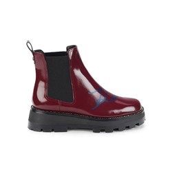 KARL LAGERFELD PARIS Mayde Patent Leather Chelsea Boots
