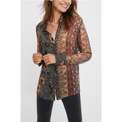 Camisa boho lúrex
