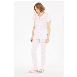 Kadın Pembe Pijama Takımı