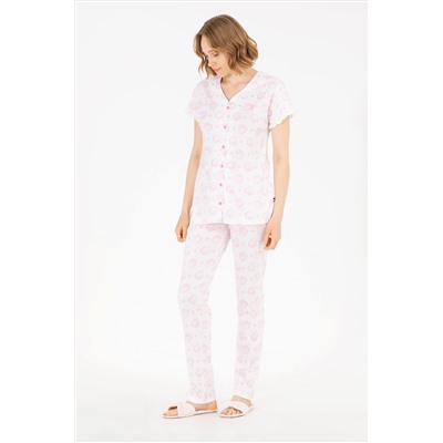 Kadın Pembe Pijama Takımı