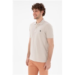 Erkek Slim Fit Polo Yaka Taş Basic Tişört