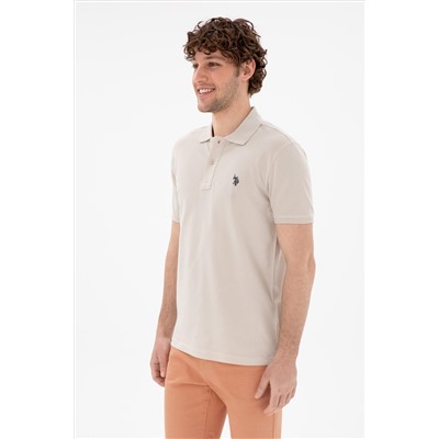 Erkek Slim Fit Polo Yaka Taş Basic Tişört