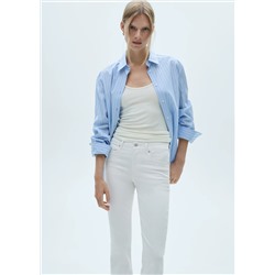 Jeans flare tiro medio