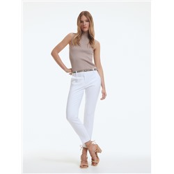 Zigarettenhose mit Gürtel