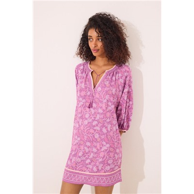 Camisola viscosa estampado boho floral