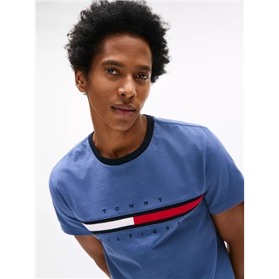 Embroidered Flag Logo T-Shirt