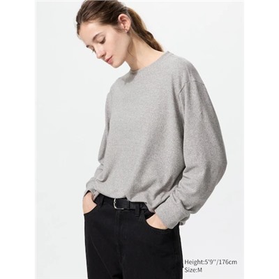 Soft Knit Fleece Crew Neck T-Shirt