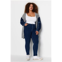 Trendyol Curve Mavi Yüksek Bel Esnek Skinny Jeans TBBSS22JE00007
