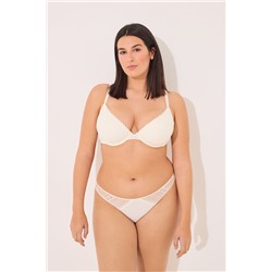 GORGEOUS Sujetador push up encaje y micro marfil