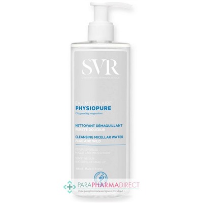 SVR PHYSIOPURE EAU MICELLAIRE - Nettoyant Démaquillant, Pureté Douceur 400ml