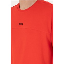 Erkek Comfort Fit Bisiklet Yaka Kırmızı Tişört