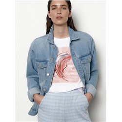 T-Shirt im Kimono-Stil mit Druck