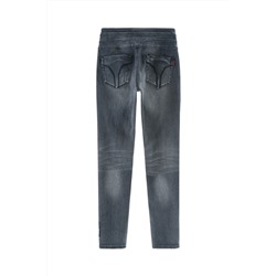 Vaquero skinny fit de tiro alto Negro