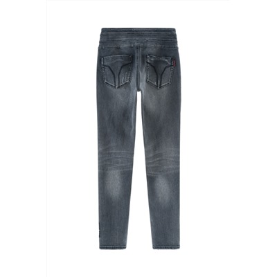 Vaquero skinny fit de tiro alto Negro