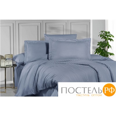 Постельное белье "Карвен" Stripe Satin 1.5 спальн. N 162-SS 014 indigo/индиго