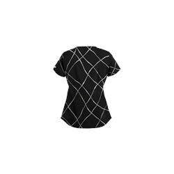 UA Pearls of Wisdom Black Scrub Top