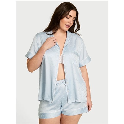 Glazed Satin Short Pajama Set