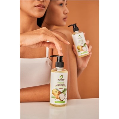 МАСЛО КОКОСОВОЕ ХОЛОДНОГО ОТЖИМА TROPICANA