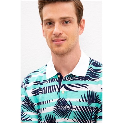Erkek Mint Polo Yaka Tişört