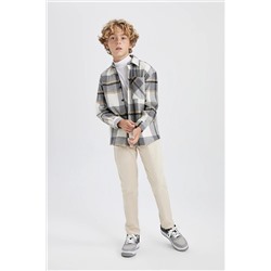 Defacto Erkek Çocuk Esnek Belli Gabardin Okul Pantolonu T8850A623AU