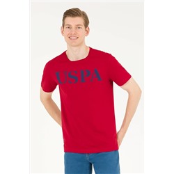 Erkek Bordo Basic Bisiklet Yaka Tişört