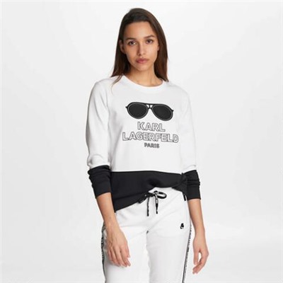 COLORBLOCK SUNGLASSES SWEATSHIRT