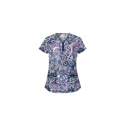 UA Boho Paisley Ceil Scrub Top