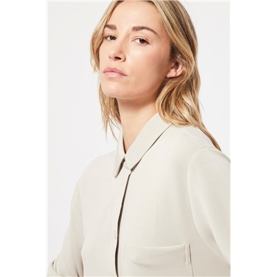 Camisa larga Crudo