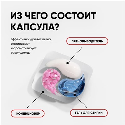 ANTABAX КАПСУЛЫ 30 шт.- Концентрат для СТИРКИ цветных и светлых вещей с кондиционер в гранулах