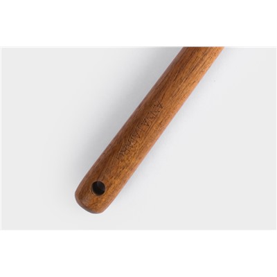 Ложка сервировочная, 32 см, силикон/дерево, молочный, Wenge, 63416