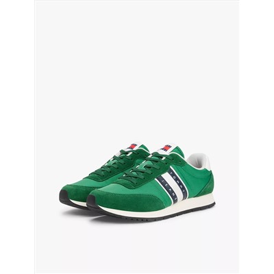 Mixed-Texture Runner Sneaker