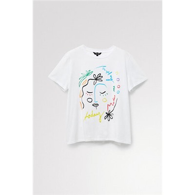 Camiseta ilustración cara