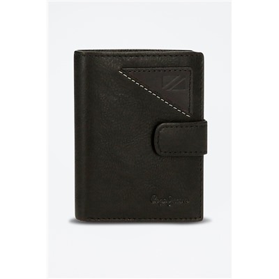 Cartera de piel Striking Negro