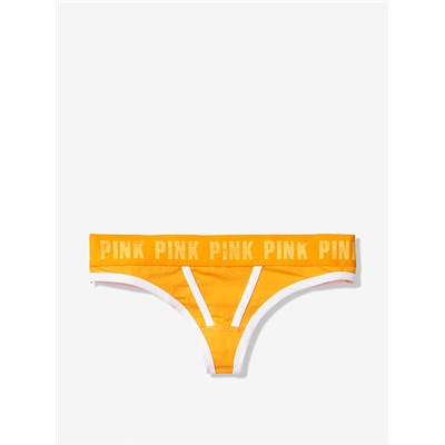 PINK LOGO THONG