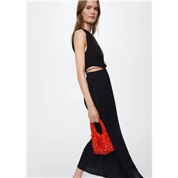 Vestido aberturas laterales -  Mujer | MANGO OUTLET España