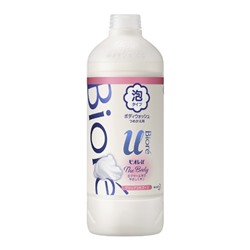 Kao Biore U Мыло-пенка для душа Foaming Body Wash Brilliant Bouquet аромат изысканый букет, сменная бутылка с крышкой 450 мл
