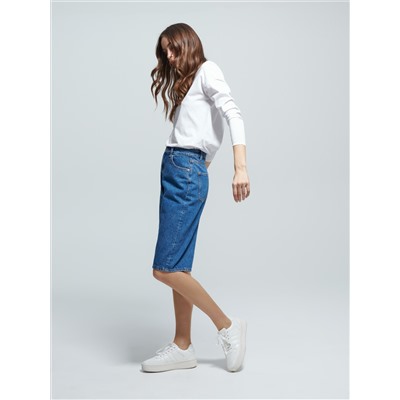 Bermuda-Shorts aus Denim
