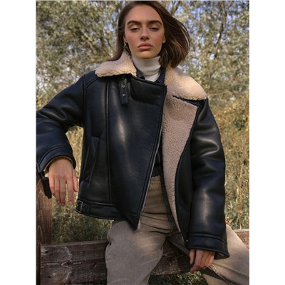 Дубленка из экомеха, N076/mouton