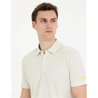 Gri Slim Fit Polo Yaka Tişört