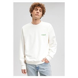 MaviLogo Baskılı Beyaz Sweatshirt 0610704-70057